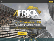 Tablet Screenshot of africainvestmentforum.com
